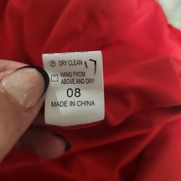 Amazon Ruched Red Dress - Picture 6 of 6